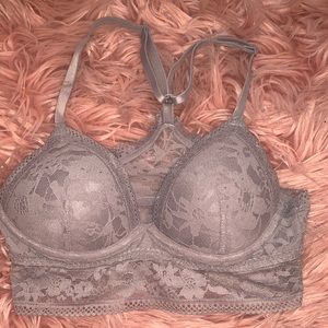 Lace gray bralette